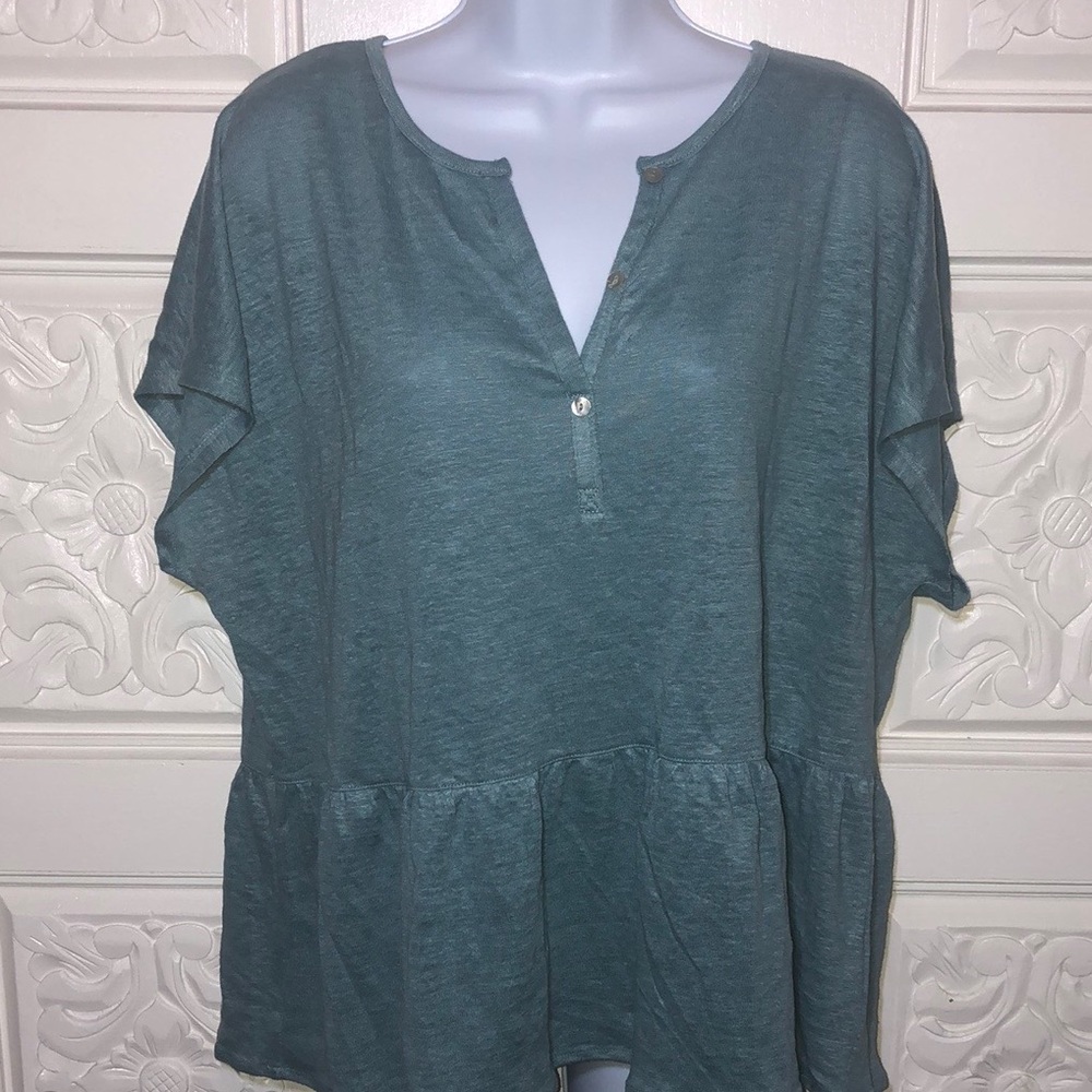 Cynthia Rowley Women’s New Linen Top XL